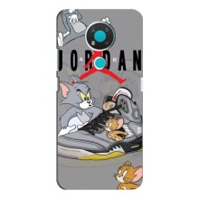 Силиконовый Чехол Nike Air Jordan на Нокиа 3.4 (Air Jordan)