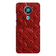 Текстурный Чехол Louis Vuitton для Нокиа 3.4 – Красный ЛВ