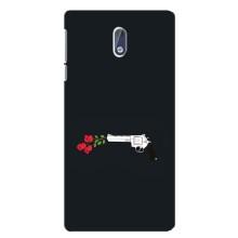 Чехлы (ART) Цветы на Nokia 3 (VPrint) (Неожиданные цветы)