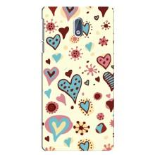 Чехлы для любимой на Нокиа 3 (VPrint) (Сердечки)