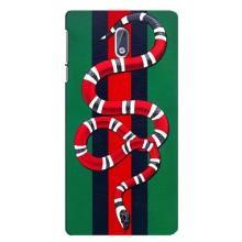 Чехлы ГУЧЧИ для Нокиа 3 (AlphaPrint) (Gucci змия)