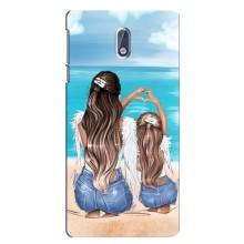 Чехол с печатью для Nokia 3 - (Мама с ребенком) (AlphaPrint) (Мама с доченькой)