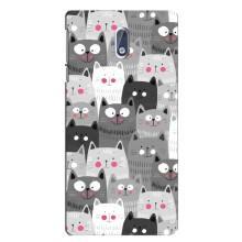 Чехлы с Котиками для Nokia 3 (VPrint) (Рисованные котики)