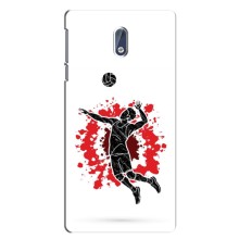 Чехлы с принтом Спортивная тематика для Nokia 3 – Волейболист