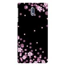 Чехол для Нокиа 3 - с принтом (Дизайнерские) (AlphaPrint) (Цветочки маленькие)