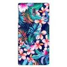 Чехол для Нокиа 3 - с принтом (Дизайнерские) (AlphaPrint) (Красочные цветы)