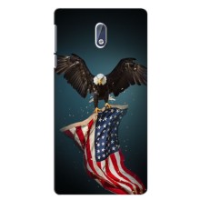 Чехол Флаг USA для Nokia 3 (Орел и флаг)