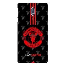 Чехол Манчестер Юнайтед для Нокиа 3 (AlphaPrint) (лого МЮ)