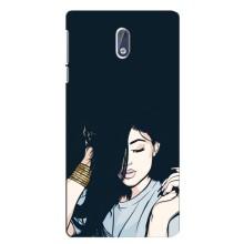 Чехол с печатью для Nokia 3 - (Мода) (AlphaPrint) (Красивая девочка)