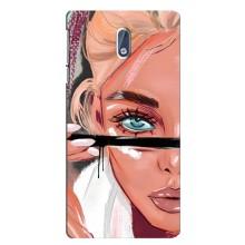 Чехол с печатью для Nokia 3 - (Мода) (AlphaPrint) (Макияж)