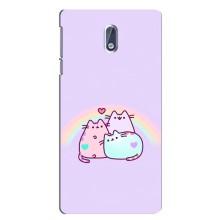 Чехол на Нокиа 3 с Котами (VPrint) (Радужные котики)