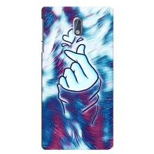 Чехол с принтом для Nokia 3 (AlphaPrint - Знак сердечка)