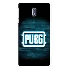 Чехол PUBG для Нокиа 3 (AlphaPrint) (Лого PUBG)