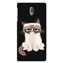 Чехол с принтом для Nokia 3 (AlphaPrint) Модные коты (Грустный кот)