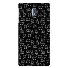 Чехол с принтом для Nokia 3 (AlphaPrint) Модные коты (Меленькие котики)