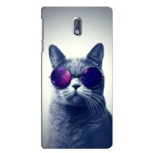 Чехол с принтом для Nokia 3 (AlphaPrint) Модные коты (Стильный кот)