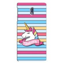 Чехол для Нокиа 3 - (Единорожки - Новинки) (AlphaPrint) (Unicorn)