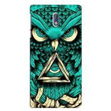 Чехол с птицами на Nokia 3 (VPrint) (Сова с глазом)