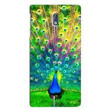 Чехол с птицами на Nokia 3 (VPrint) (Яркий Павлин)