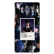 Чехлы Венсдей на Nokia 3 Уэнсдей (AlphaPrint) (коллаж Уэнздей)