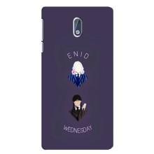 Чехлы Венсдей на Nokia 3 Уэнсдей (AlphaPrint) (Уэнздей и подруга)