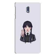 Чехлы Венсдей на Nokia 3 Уэнсдей (AlphaPrint) (Уэнздей и Вещь)