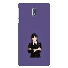 Чехлы Венсдей на Nokia 3 Уэнсдей (AlphaPrint) (Уэнздей в черном)