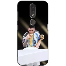 Чехлы Лео Месси Аргентина для Nokia 4.2 (Кубок Мира)