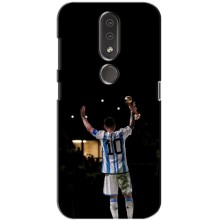 Чехлы Лео Месси Аргентина для Nokia 4.2 (Лео Чемпион)