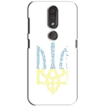 Чохли для Nokia 4.2 Укр. Символіка (AlphaPrint) (Герб з букв)