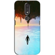 Чехол с человеком пауком для Nokia 4.2 - (AlphaPrint) (Паук человек)