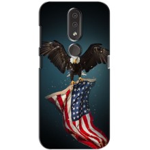 Чехол Флаг USA для Nokia 4.2 – Орел и флаг
