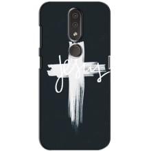 Чехол для Nokia 4.2 (AlphaPrint) - (Христианские) (Иисус)