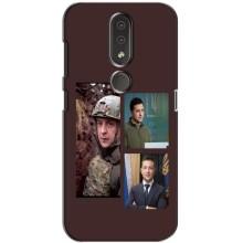 Чехол для Nokia 4.2 (AlphaPrint - с принтом Зеленского) – Президент