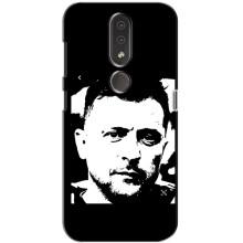Чехол для Nokia 4.2 (AlphaPrint - с принтом Зеленского) – Зеленский АРТ