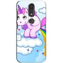Чохол Unicorn на Nokia 4.2 (Веселка Єдиноріга)