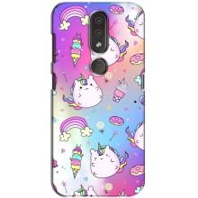 Чохол Unicorn на Nokia 4.2 (Веселка і Єдинорог)