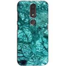 Мраморний чехол на Nokia 4.2 (VPrint) (Зелений мрамор)
