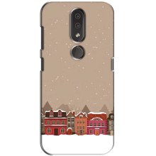 Новорічні, Святкові Чохли для Nokia 4.2 - 2024 год (Зимове місто)