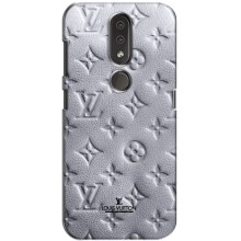 Текстурный Чехол Louis Vuitton для Нокиа 4.2 (Белый ЛВ)