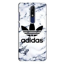 Чехлы Адидас для Nokia 5.1 Plus (X5) (AlphaPrint) (Адидас на мраморе)