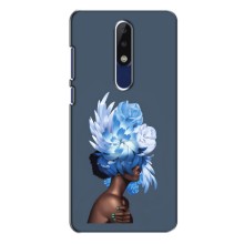 Чехлы (ART) Цветы на Nokia 5.1 Plus (X5) (VPrint) (Цветы на голове)