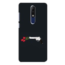 Чехлы (ART) Цветы на Nokia 5.1 Plus (X5) (VPrint) (Неожиданные цветы)