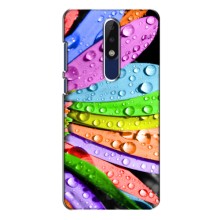 Чехлы (ART) Цветы на Nokia 5.1 Plus (X5) (VPrint) (Семицветик)