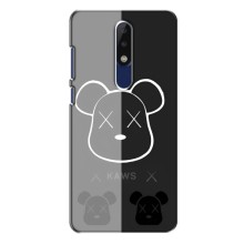 Чехлы для Nokia 5.1 Plus (X5) - Bearbrick Louis Vuitton (PREMIUMPrint) (БеарБрик глаза)