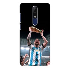 Чехлы Лео Месси Аргентина для Nokia 5.1 Plus (X5) (Счастливый Месси)