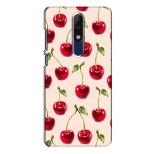 Чехлы с Фруктами для Nokia 5.1 Plus (X5) (VPrint) (Вишня)