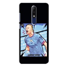 Чехлы с футболистом Ерлинг Холанд для Nokia 5.1 Plus (X5) (AlphaPrint) (гол Эрлинг Холланд)