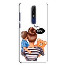 Чехол с печатью для Nokia 5.1 Plus (X5) - (Мама с ребенком) (AlphaPrint) – Мама с сыном