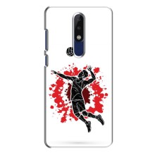 Чехлы с принтом Спортивная тематика для Nokia 5.1 Plus (X5) – Волейболист